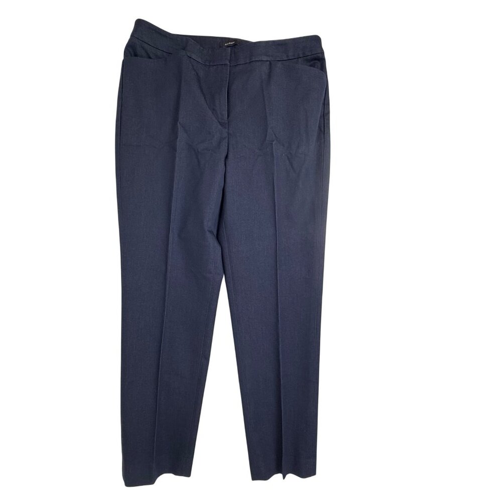 Halogen Women's Crop Pants Trousers Classic Straight-Leg Blue Size 6